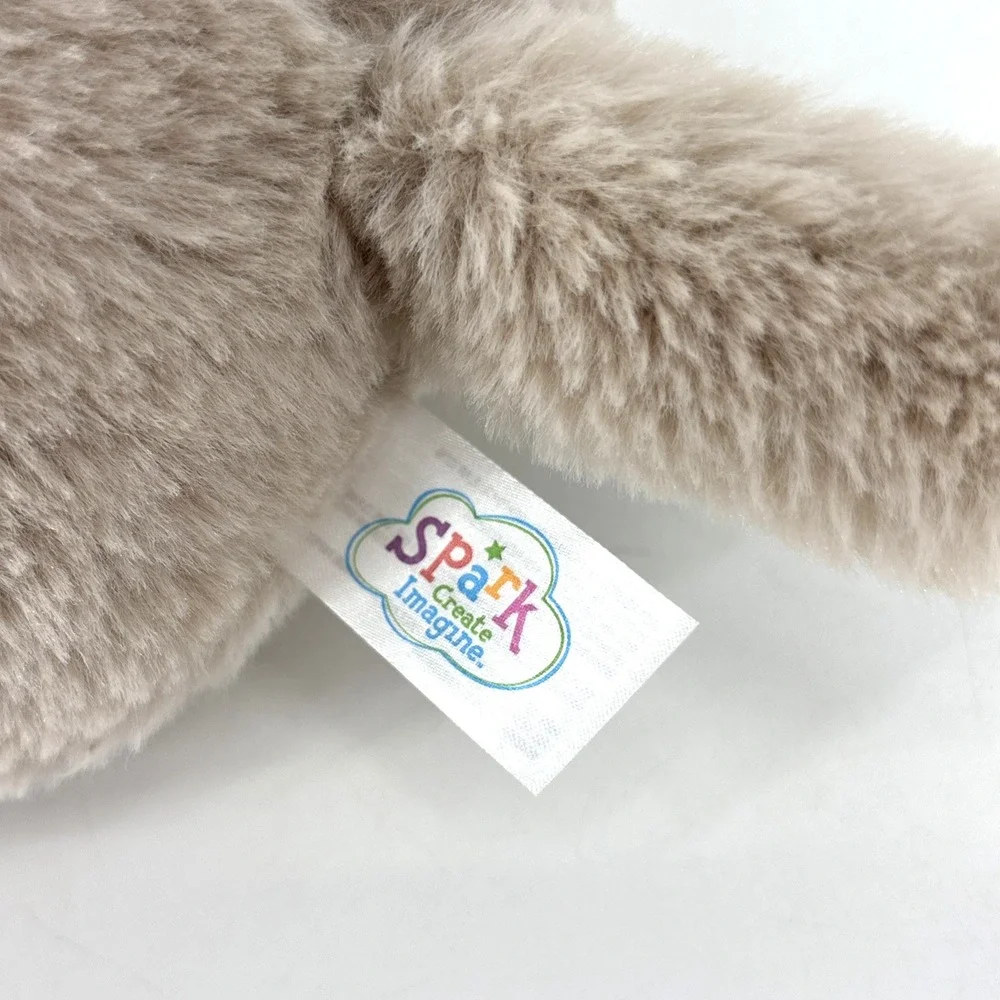 Spark Create Imagine Hippo Hippopotamus‎ Plush Rattle With Crinkle Ears Lovey - Picture 11 of 11